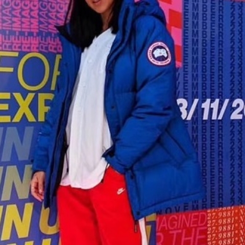 カナダグースカナダグースメンズパッチカジュアルダウンパディングn0344.ブルー