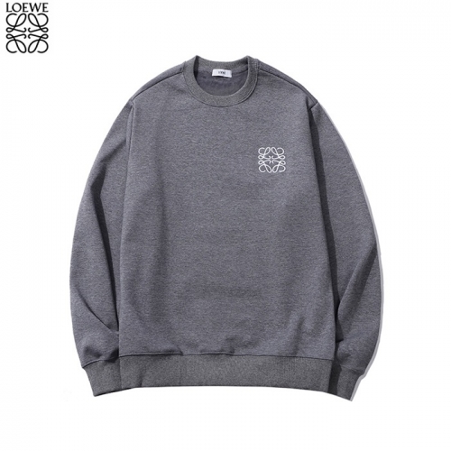 ロエベロエベユニセックスコットンスウェットシャツe0330グレー