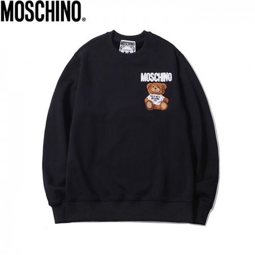 モスキーノ-モスキーノメンズクルーネックコットンスウェットシャツs0125ブラック