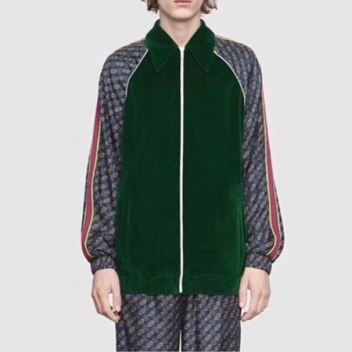 グッチグッチメンズカジュアルジャケットc03247グリーン