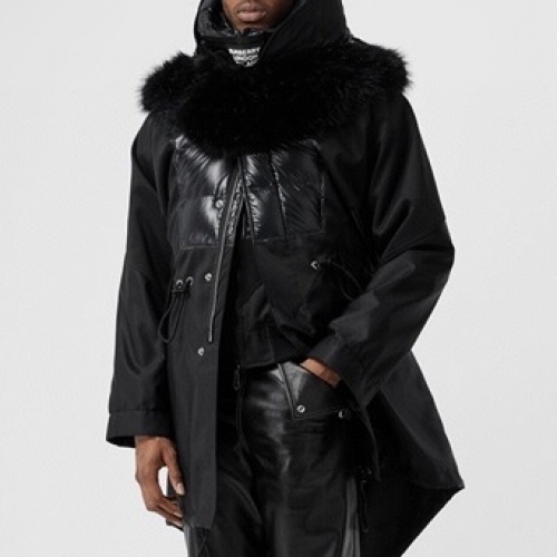 バーバリーバーバリーメンズカジュアルダックダウンパディングr03419.ブラック