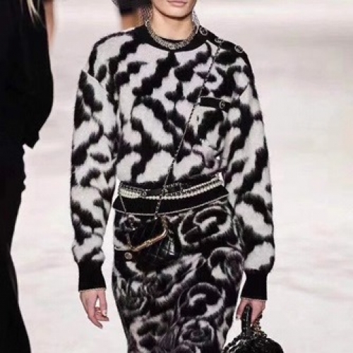 シャネル''-シャネルレディース''クルーネックセーターl0632.ブラック