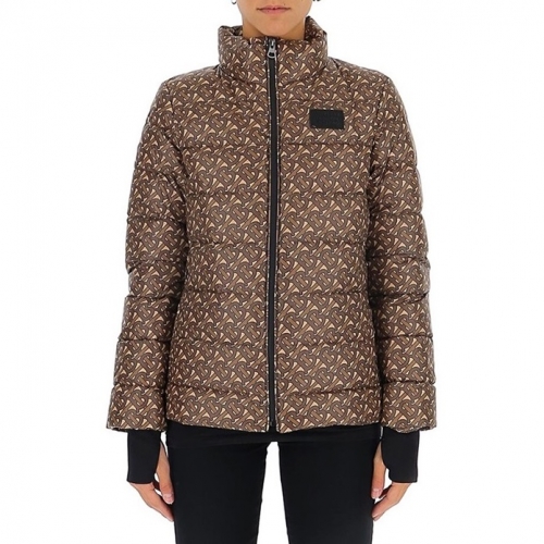 バーバリーバーバリーレディースカジュアルダックダウンパディングr03425ブラウン