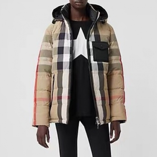 バーバリーバーバリーユニセックスカジュアルダックダウンパディングr03426キャメル