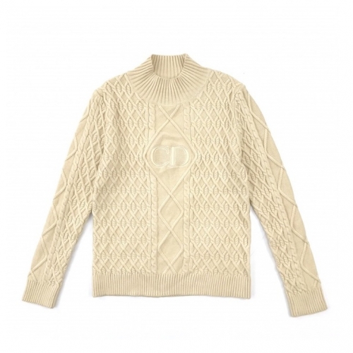 ディオール-ディオールメンズレトロクルーネックセーターo01031アイボリー