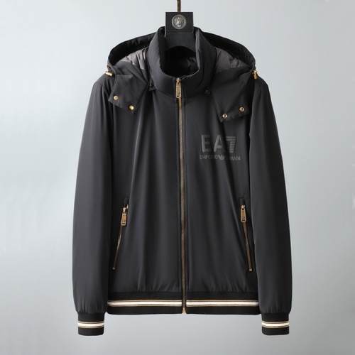 アルマーニメンズカジュアルダウンジャケットm0821ブラック