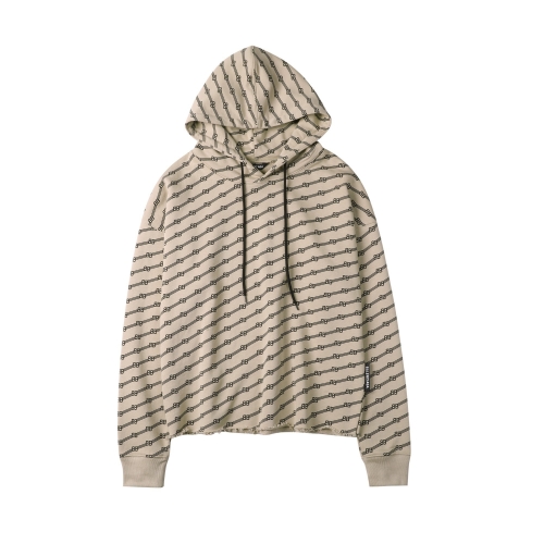 バレンシアガバレンシアガメンズコットンフーディl0894ベージュ