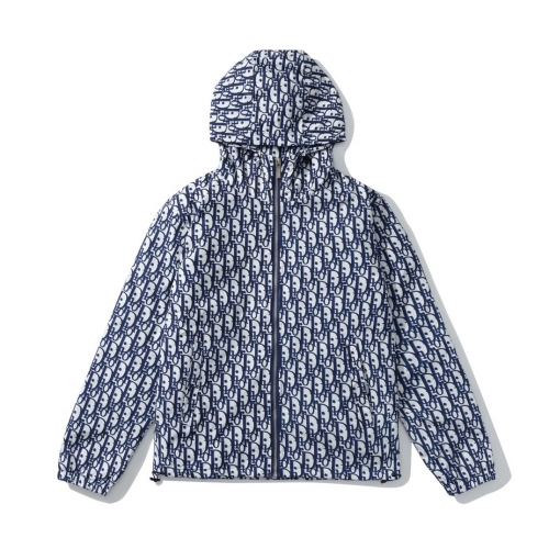 ディオールディオールメンズモダンカジュアルダウンジャケットo01048ブルー