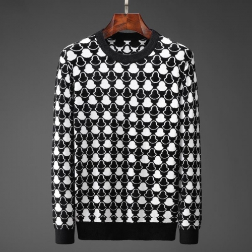 モンクレール-モンクレールメンズレトロクルーネックセーターc02047ブラック