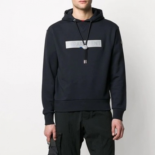 モンクレールモンクレールメンズカジュアルコットンフーディc02049ブラック