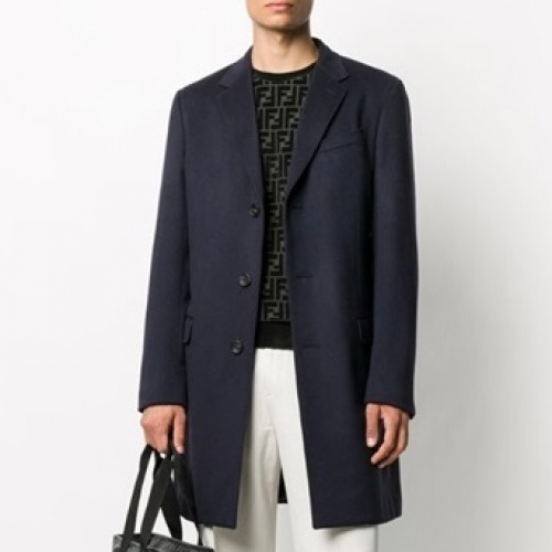 ェンディ-ェンディメンズクルーネックベルベット長袖Tシャツn0893カーキ