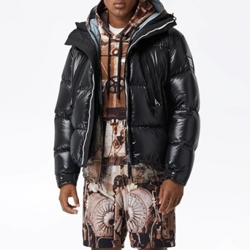 バーバリーバーバリーメンズカジュアルダックダウンパディングr03486.ブラック