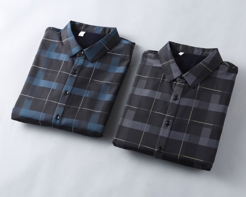 バーバリーバーバリーメンズヴィンテージベーシックシャツr034932(グレー/ブルー)