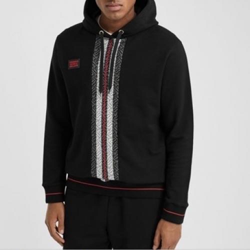 バーバリーメンズカジュアルコットンフーディr03506.ブラック