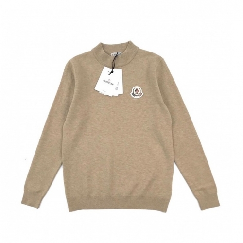モンクレール-モンクレールメンズレトロクルーネックセーターc02059ベージュ