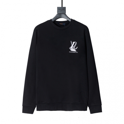 ルイヴィトンルイヴィトンメンズカジュアルコットンスウェットシャツu02500ブラック