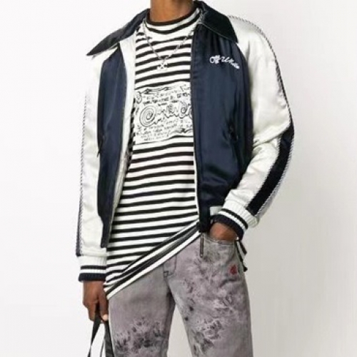 オフホワイトオフホワイトメンズカジュアルジャケットf0621.ブルー