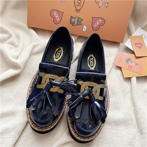 'トッズレディースレザーローファー,(225-250),S0168,ネイビー