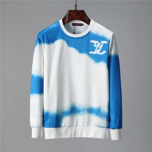 ルイヴィトンルイヴィトンメンズカジュアルコットンスウェットシャツu02506ブルー