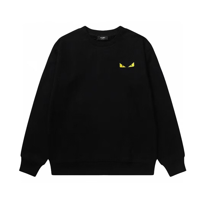 ェンディェンディメンズクルーネック長袖Tシャツn0902ブラック