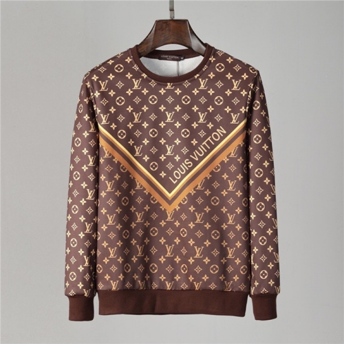 ルイヴィトンルイヴィトンメンズカジュアルコットンスウェットシャツu02513ブラウン