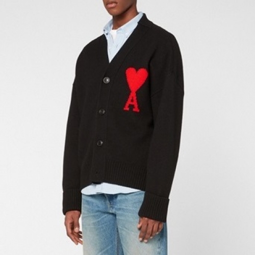 アミメンズカジュアルカーディガン0078ブラック