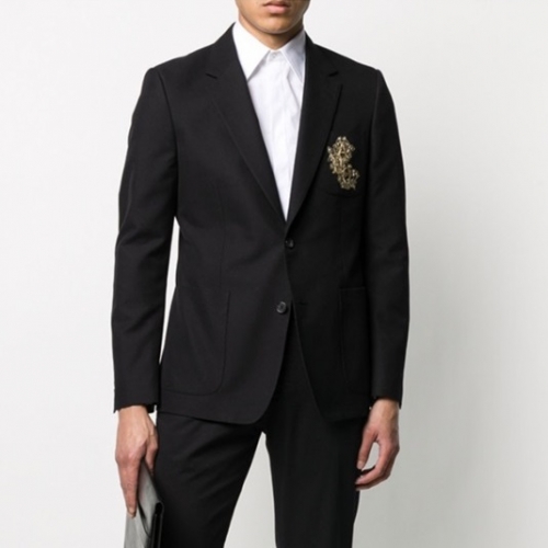 アレクサンダーマックイーンアレクサンダーマックイーンメンズプレミアムカジュアルジャケットe0097.ブラック