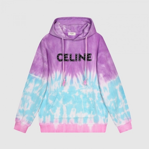 セリーヌユニセックスコットンフーディl0093パープル