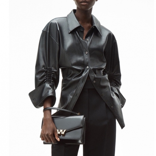 アレクサンダーワンアレクサンダーワンレディースレザージャケットw0148ブラック