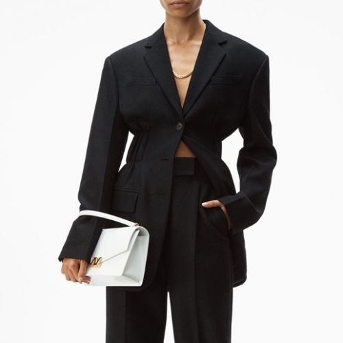 アレクサンダーワンレディースウールジャケットw0149ブラック