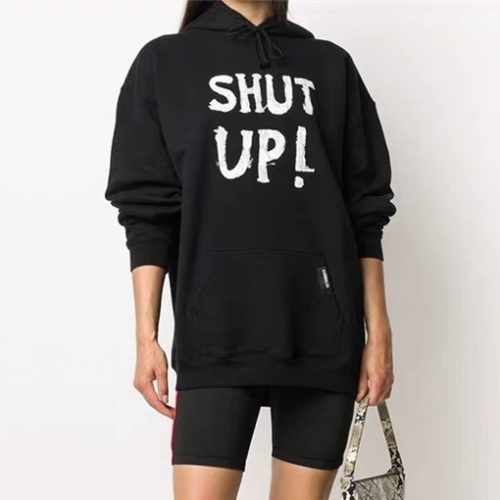 ヴェトモンヴェトモンユニセックスオーバーサイズコットンフーディt0119ブラック