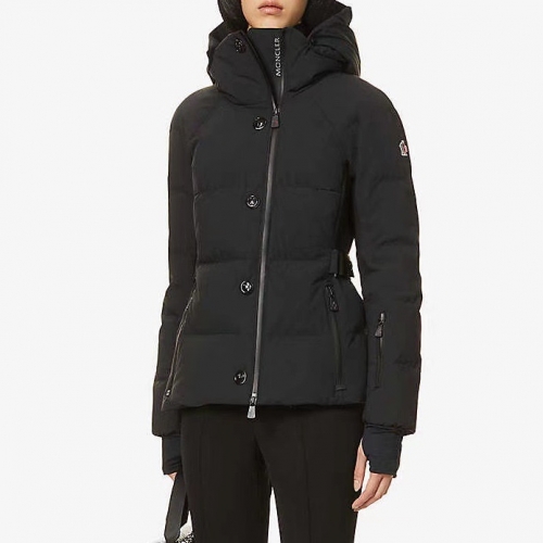モンクレールモンクレールレディースパッチモダンダックダウンパディングc02101ブラック