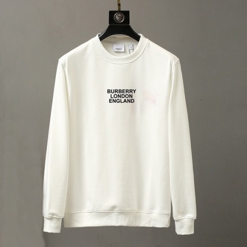 バーバリーバーバリーメンズカジュアルコットンスウェットシャツr03558ホワイト