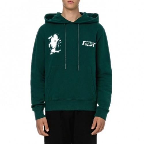 オフホワイトオフホワイトメンズコットンフーディf0634グリーン