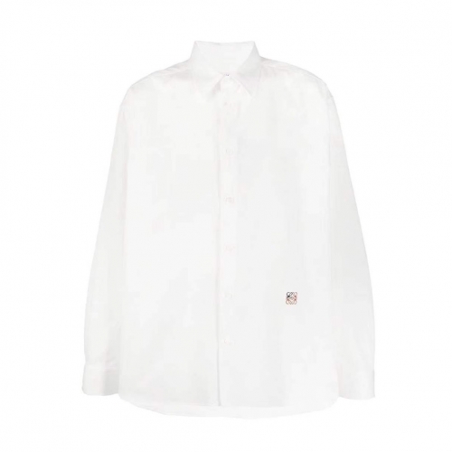 ロエベメンズビジネスコットンシャツe0351.ホワイト