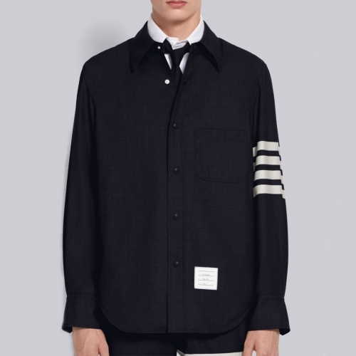 ドレスシャツトムブラウンメンズネイビーシャツo1164