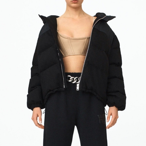 アレクサンダーワンレディースダウンパディングw0150ブラック