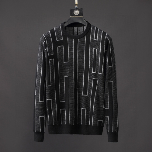 エルメス-エルメスメンズクルーネックウールセーターr0568ブラック