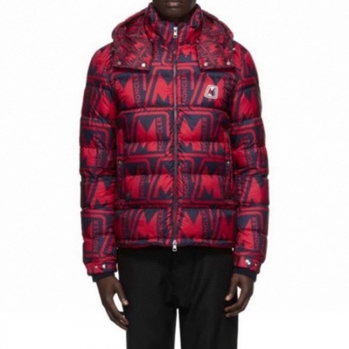 モンクレールモンクレールメンズパッチモダンダックダウンパディングc02119レッド
