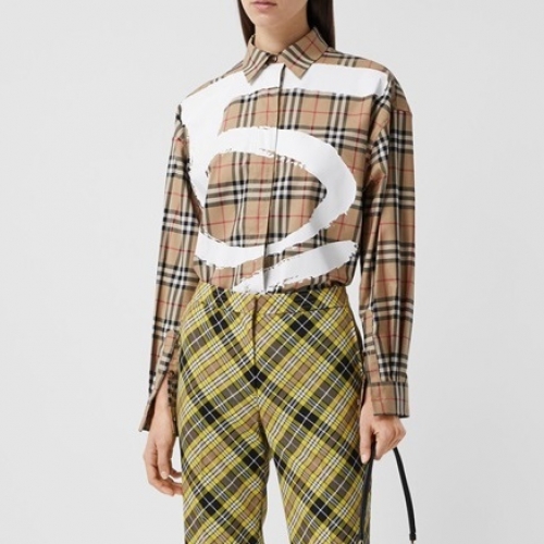 バーバリーバーバリーレディースヴィンテージベーシックシャツr03588キャメル