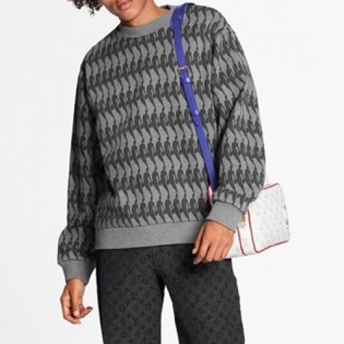 ルイヴィトンルイヴィトンメンズカジュアルコットンスウェットシャツu02545グレー