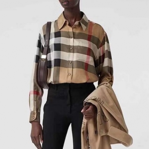バーバリーレディースヴィンテージベーシックシャツr03593.キャメル