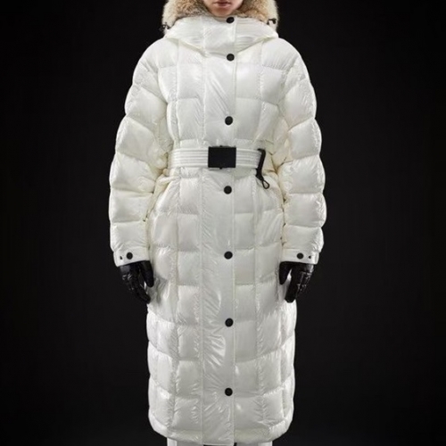 モンクレールモンクレールレディースパッチモダンダックダウンパディングc02123ホワイト