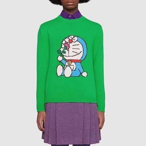 -グッチレディースクルーネックセーターc03353グリーン