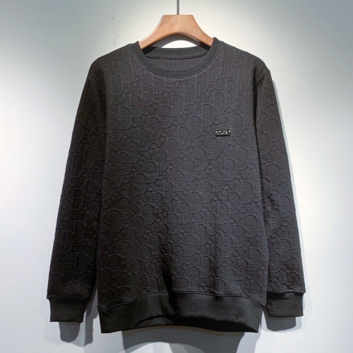 ディオールディオールメンズカジュアルコットン長袖Tシャツo01092.ダークグレー