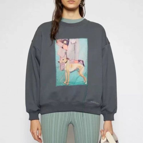 --アクネストゥディオズメンズカジュアルコットンスウェットシャツn0120グレー