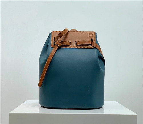 ロエベ,23ロエベレディースレザーバケットバッグ,23,B0483,ブルー