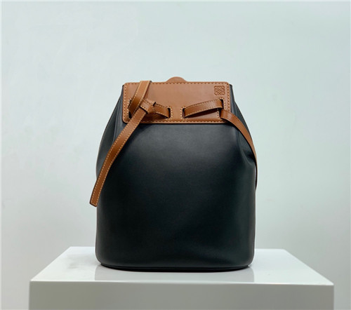 ロエベ,23ロエベレディースレザーバケットバッグ,23,B0485,ブラック