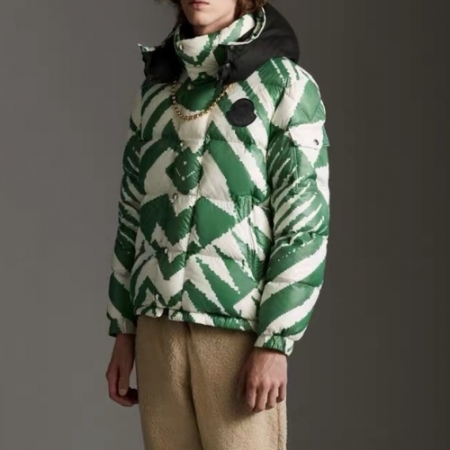 モンクレールモンクレールメンズパッチモダンダックダウンパディングc02132グリーン