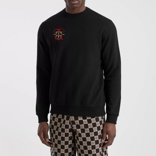 バーバリーバーバリーメンズカジュアルコットンスウェットシャツr03634ブラック